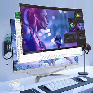 フルセット27インチ湾曲IPSコアI5 I7 I9 SSD HDD DDR4デスクトップコンピュータオールインワンビジネスゲームPCモノブロックAIOベアボーン - Product Image 2
