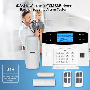 Rubber Keypad Button Alarma WiFi GSM PSTN Alarm Control Panel LCD <strong>Display</strong> Alarm <strong>System</strong> with <strong>Sensors</strong>