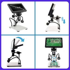 La Pantalla de 7 pulgadas del microscopio DM9 se puede conectar al microscopio digital de medición de computadora para componentes electrónicos de joyería - Product Image 4