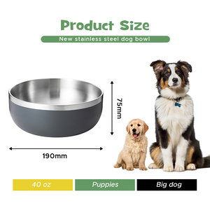 <strong>USA</strong> Warehouse 32oz 64oz White Blanks Sublimation Double Wall Stainless Steel Dog Bowl