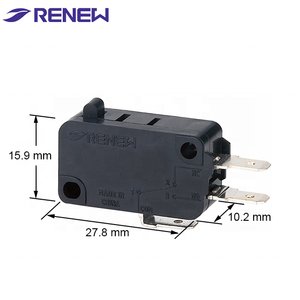 Yenilemek mikro anahtarı 16/21/11 A, Renew/SPST, Pin piston mikro anahtarı minyatür temel anahtarı RV-16-1C25 - Product Image 2