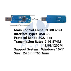 RTL8832BU Wifiモジュール11axギガビットデュアルバンド1800M 5g外部USBインターフェースWifi6ワイヤレスネットワークカード開発PCB - Product Image 5