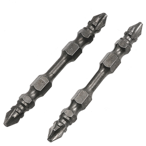 65mm Double Head Phillips Magnetic Screwdriver Bit Anti-Slip Power <strong>Tools</strong> <strong>S2</strong> PH2 1/4&quot; Hex Shank Electric Screw Driver Bit - Product Image 4