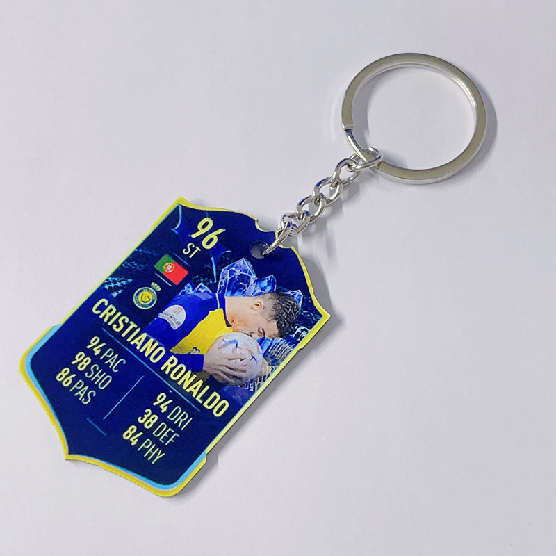 Porte-clés acrylique football-Cristiano Ronaldo Riyad 96