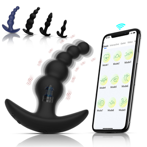 APP Remote Mobile Phone Control Anal Vibrator Buttocks Plug, With Remote Control Silicone Adult <strong>Sex</strong> Toy - Product Image 1