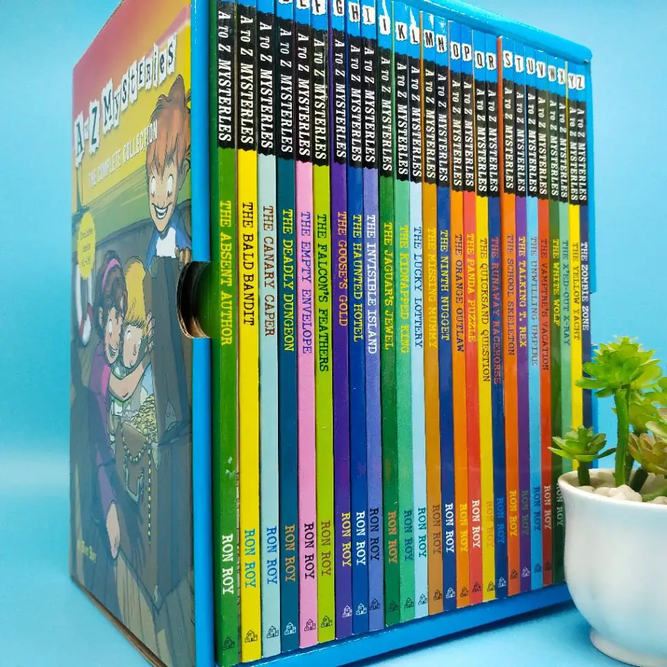 Conjunto de 26 libros A la Z para niños, set de libros infantiles de cuentos de detectives, libros infantiles