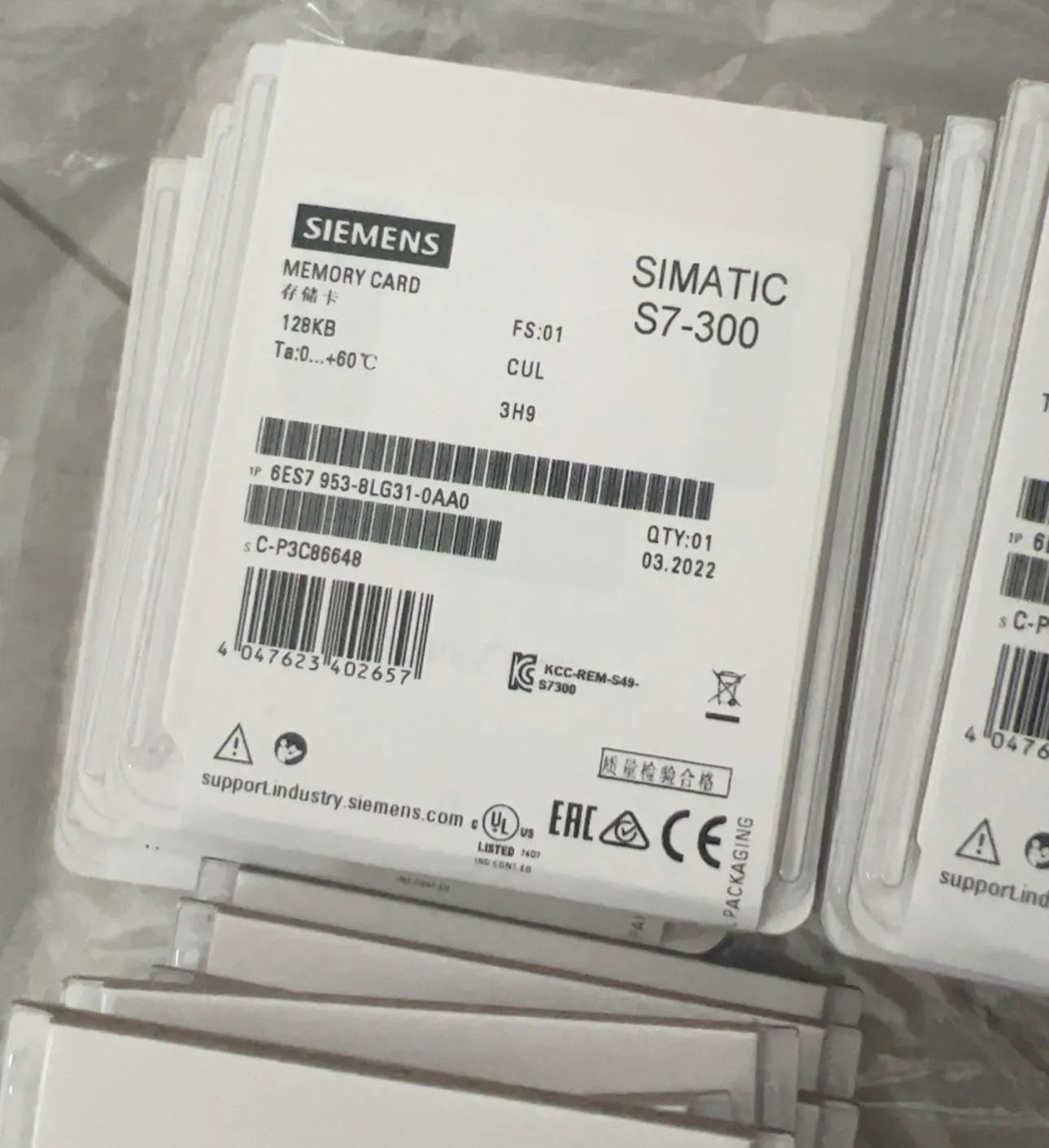 6es7953-8lg31-0aa0 Siemens S7 Micro thẻ nhớ 128Kb MMC SIMATIC S7 thẻ nhớ