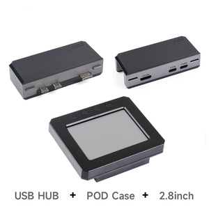 Raspberry Pi Zero-Kit POD de 2 W, carcasa de aluminio, módulo de expansión de interfaz LAN USB, pantalla LCD de 2,8 pulgadas, Raspberry Pi serie zero - Product Image 5