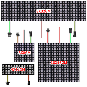 WS2812B RGB 5050SMD Пиксельная Светодиодная панель гибкий матричный экранный модуль индивидуально адресуемый IC WS2812 DC5V - Product Image 1