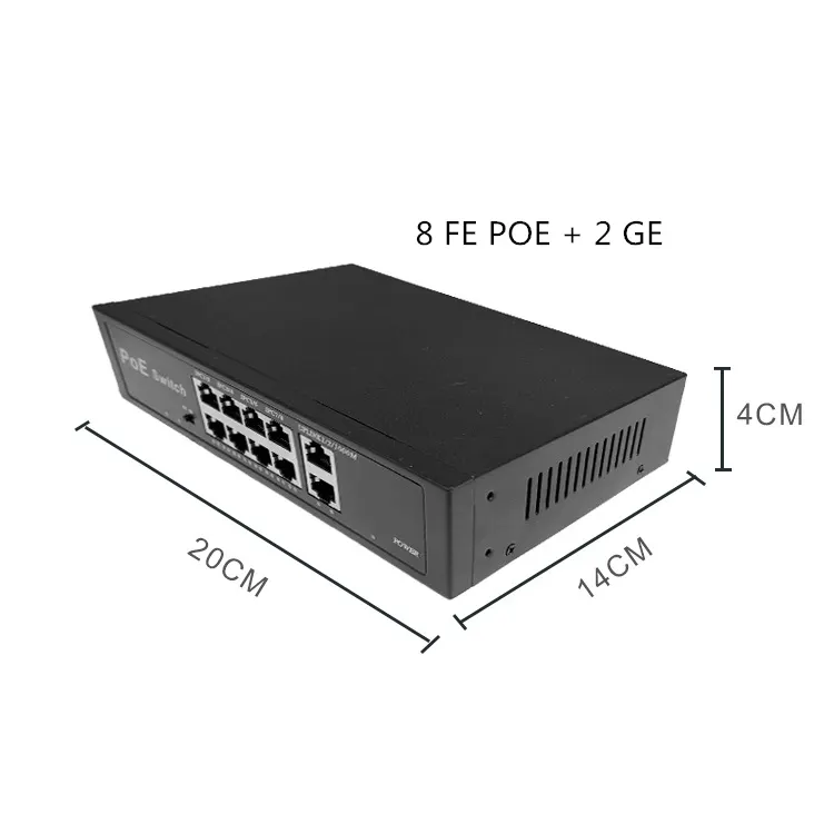 Onbeheerde Poe Switch 8 Port 8fe 2 Ge Uplink AP-1028KE