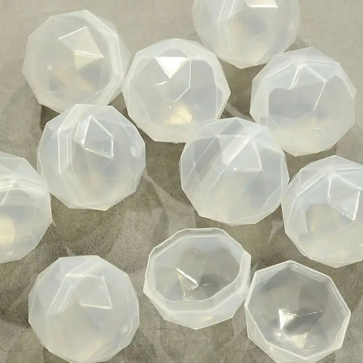 45mm 55mm clear diamond shape container without toys Plastic Capsule case Surprise empty Egg box For Vending Machine