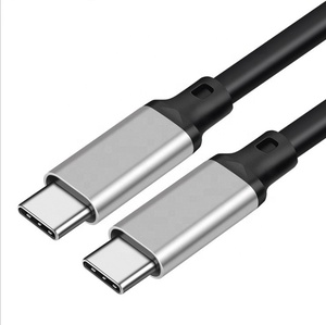 灰色のUSBCケーブル10Gbpsデータ転送5A100WPD急速充電ケーブルThunderbolt 3 USB C 3.1 Gen 2ケーブル (MacBook、Galaxy用) - Product Image 1