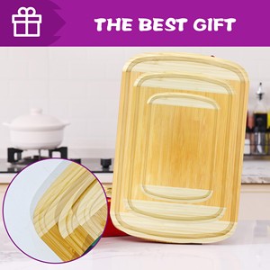 Multi-functional Bulk Size Kitchen <strong>Wood</strong> Grain Carving Custom Bamboo Cutting Board