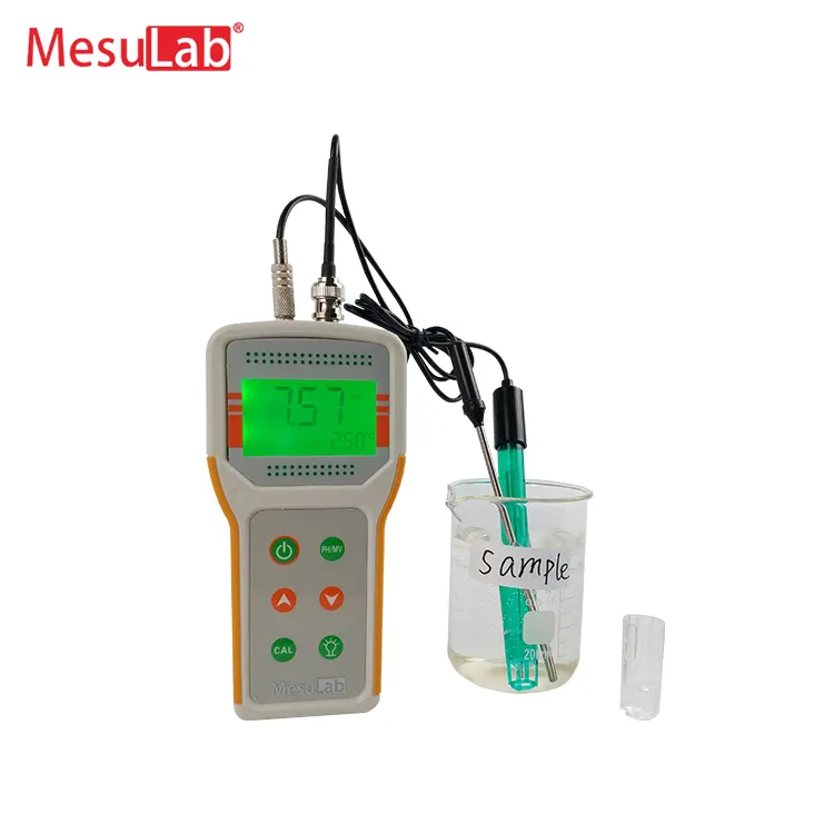 Hot Guangzhou MesuLab di alta qualità palmare tenuto in mano liquido acqua digitale portatile ph tester ph meter prezzo