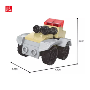 Jiestar รถของเล่นทหารขนาดเล็ก21ชิ้นโมเดลรถของเล่นอิฐตัวต่อขนาดเล็ก - Product Image 5