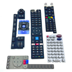 XHW Controlador PS4 personalizado Interruptor de membrana numérico de goma de silicona Servicio personalizado-Botón de corte de color TV Stick Goma - Product Image 2