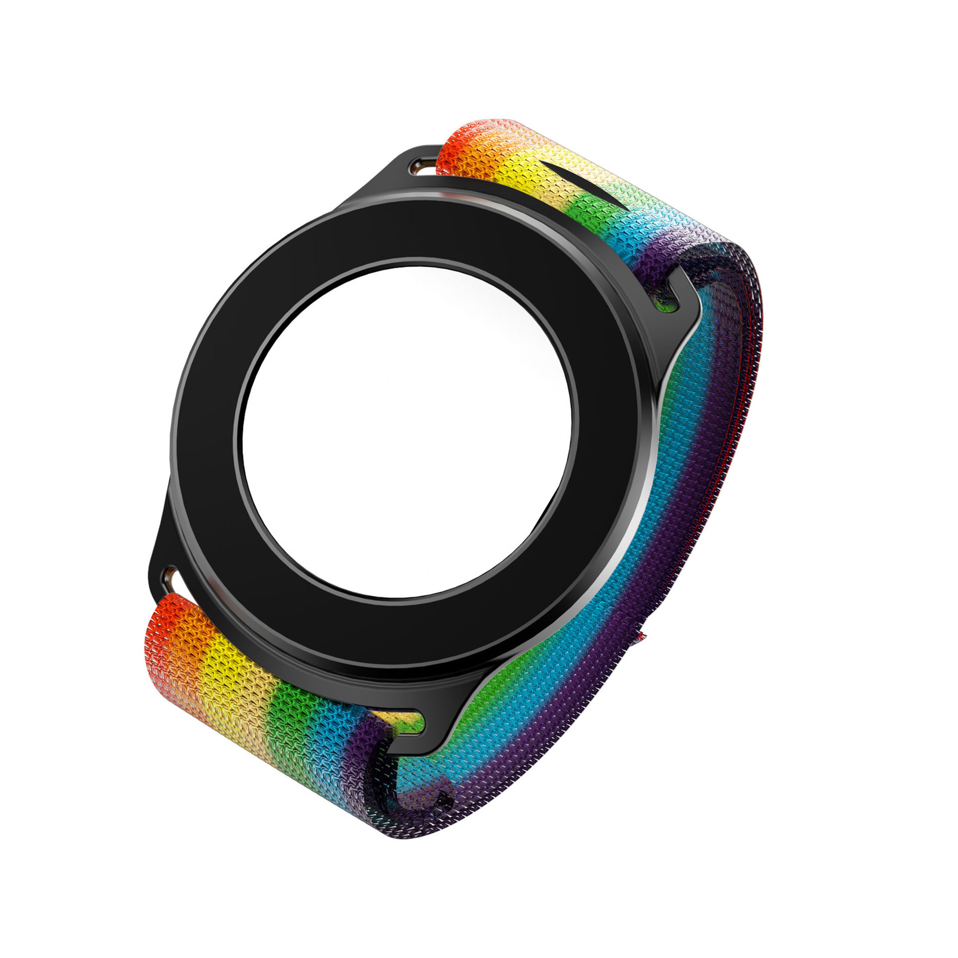 Black with rainbow wristband and mirror
