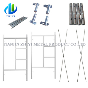 Construcción de construcción, andamio de bloqueo rápido, barra transversal de acero, sistema de andamio de Marco H para trabajo de pintura de gran altura de 15 metros - Product Image 2