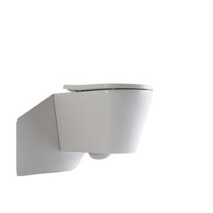 ห้องน้ำแขวนผนังไร้ขอบของห้องน้ำดีไซน์สีขาวมันวาวมาตรฐาน CE - Product Image 1