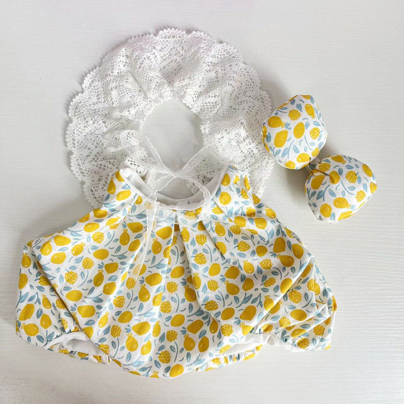 Ensemble jupe bouton jaune citron