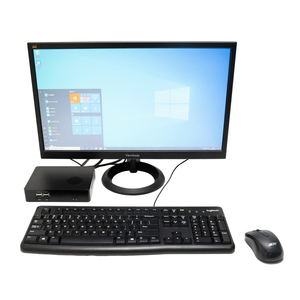 Qotom 2GB RAM 32GB SSD ufficio Mini PC Wins10 OS supporto mSATA SSD Storage DDR3 Computer Desktop - Product Image 1