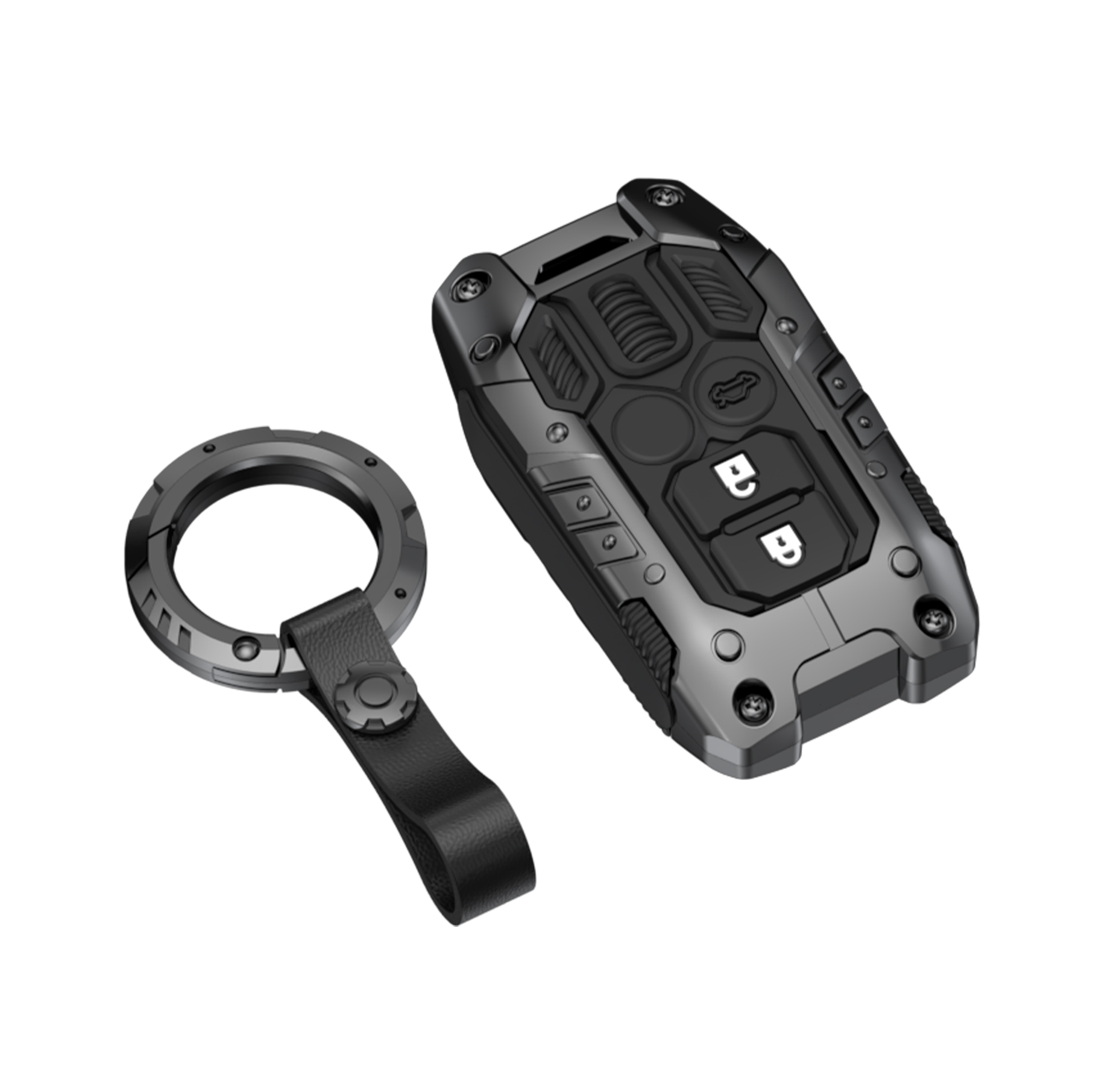2B-T Black with circular keychain
