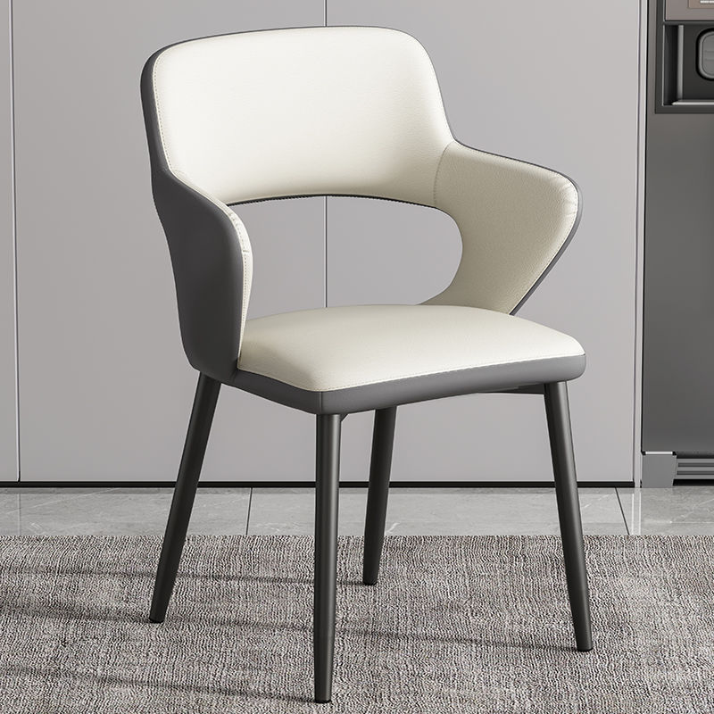 Dark gray leather, white technical fabric