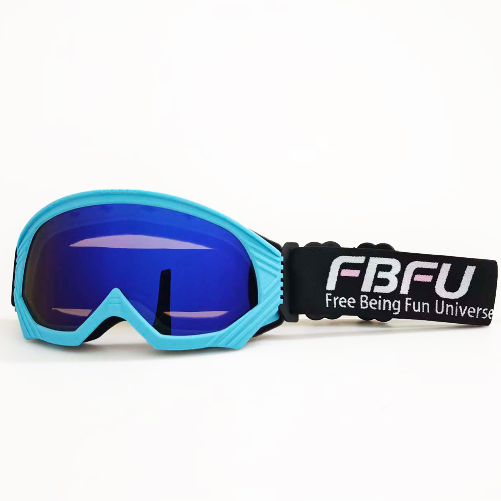 Lunettes bleues à monture bleue