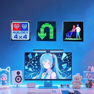LOY 64x64 Rgb светодиодная матричная панель пиксельный дисплей программируемая матричная панель пиксельный арт дисплей с bluetooth управление приложением ночь - Product Image 1