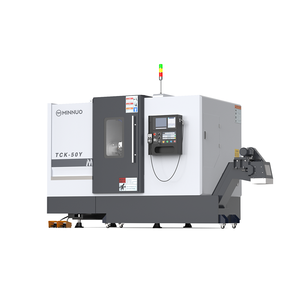 Torno de trabajo de metal con sistema Faunc Función de alimentación de precisión Máquina de torno CNC TCK50Y de alta velocidad - Product Image 1