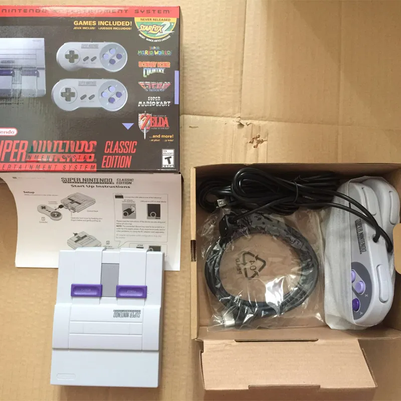 Classic Editie Met Twee 6-Ft. Verlengkabel Abs 21 Games Super Snes Classic Edition