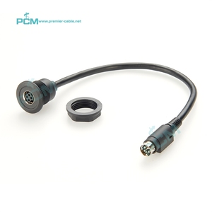 พาวเวอร์ DIN 4Pin ตัวผู้ไปตัวเมียแผงกลมต่อขยายสาย KPPX-4P kpjx ซ็อกเก็ตสำหรับเครื่องพิมพ์สแกนเนอร์จอ POS - Product Image 1