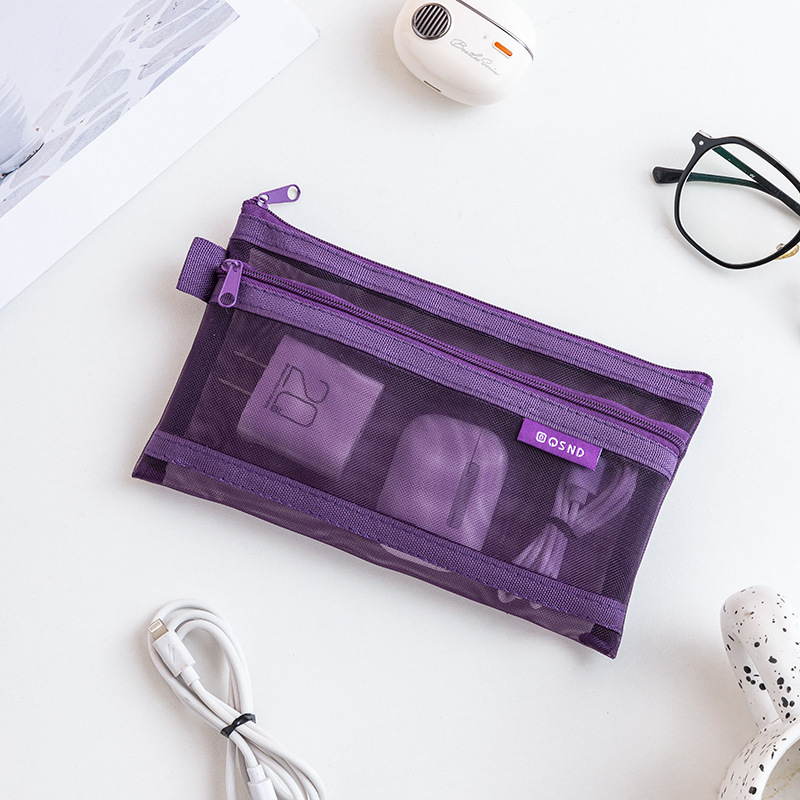 Purple-rectangular double pull