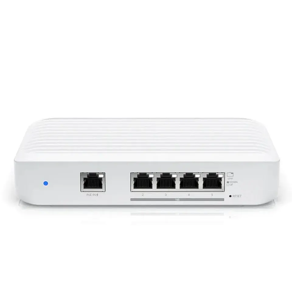 UBNT USW-Flex-XG 4-יציאת 10GbE 1-יציאת GbE PoE + שכבה 2 UniFi מתג להגמיש XG