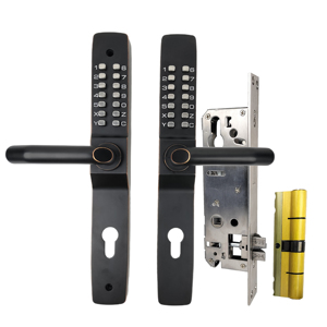 3 nesil kolay değişim kodu avlu alüminyum kapı kilidi mekanik anahtarsız giriş kapı kilidi kolu ile - Product Image 6