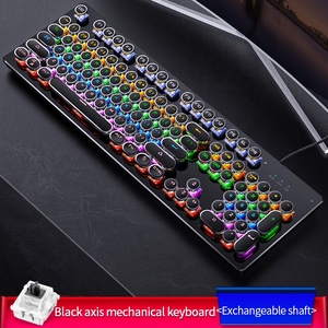 Teclado mecánico verdadero ZK4, teclado de interruptor reemplazable para juegos con cable, 104 teclas, 9 teclas, Teclado retroiluminado con bloqueo de Color RGB - Product Image 6