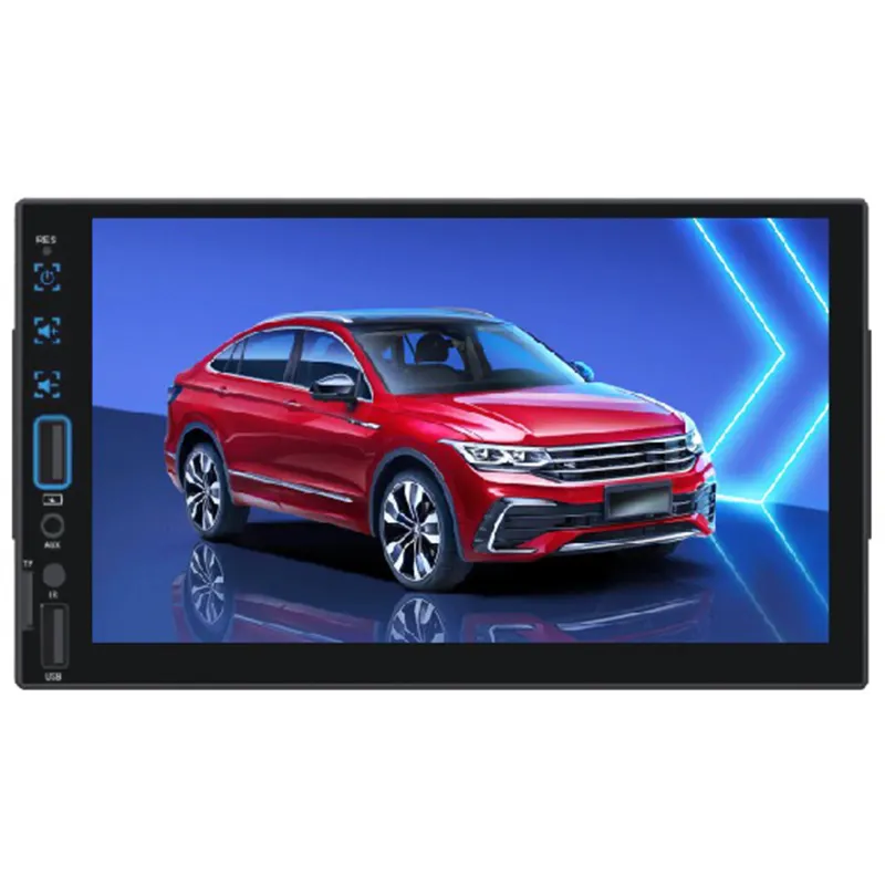 Schermo HD da 7 pollici lettore Audio Video MP5 per auto a doppio mandrino Backup Bluetooth MP3 invece dell'host CDVD per auto