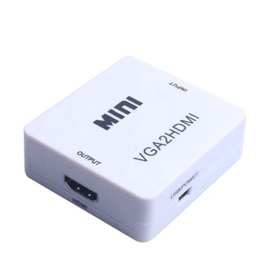 1080p MINI <strong>VGA</strong> <strong>to</strong> H D MI Converter with Audio VGA2HDMI Video Box Adapter for Notebook PC for HDTV Projector - Product Image 3