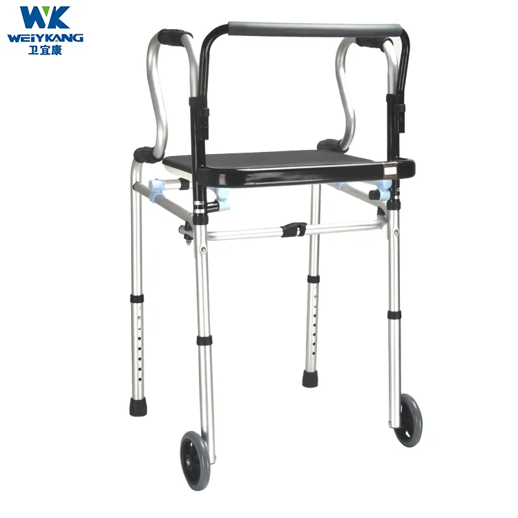 Alto estándar caminando SIDA ancianos walker para personas de edad avanzada