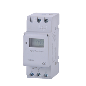 Elettronico settimanale 7 giorni programmabile digitale interruttore temporale relè controllo AC 220V 230V 12V 24V 48V 16A Din Rail Mount THC15A - Product Image 1