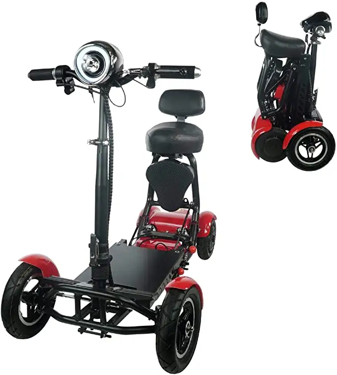 성인을 위한 승리 Foldable 기동성 스쿠터 노인을 위한 4 개의 바퀴 장거리 장애인 스쿠터 힘 휠체어