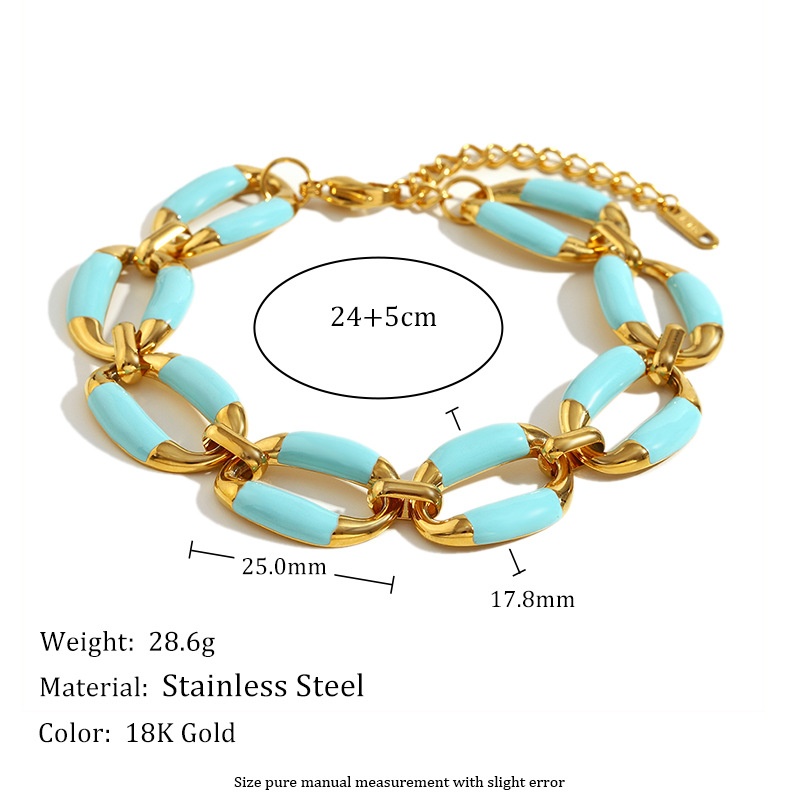 สร้อยข้อมือทำมือหยดน้ำมัน-Jinlan