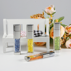 Heißer Verkauf Glas USB Memory Stick 8GB 16GB 32GB 64GB Crystal USB-Flash-Laufwerk Glitter Lexar Pen drive