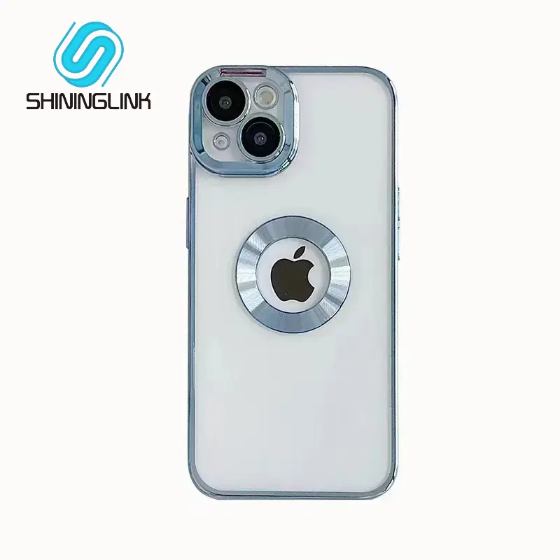 Coque transparente en TPU avec placage de CD magnétique de luxe pour iPhone 15 14 13 12 Pro MAX Mini X XS XR 7 8 Plus SE 2 Protection de la caméra en verre