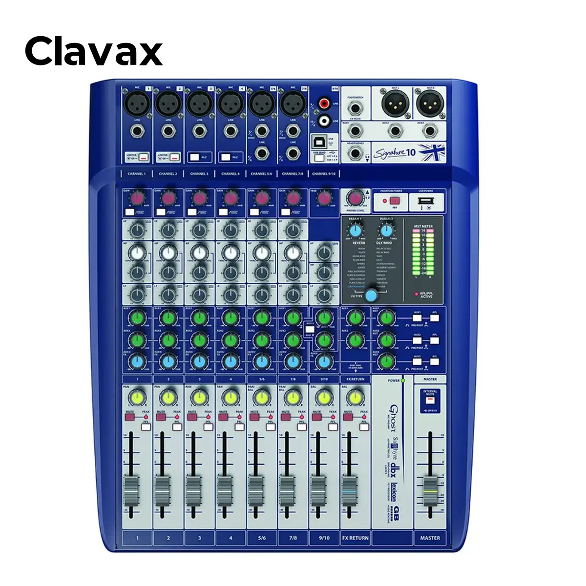 Firma Clavax 10 Mixer analogico a 10 canali con effetti lessico a bordo
