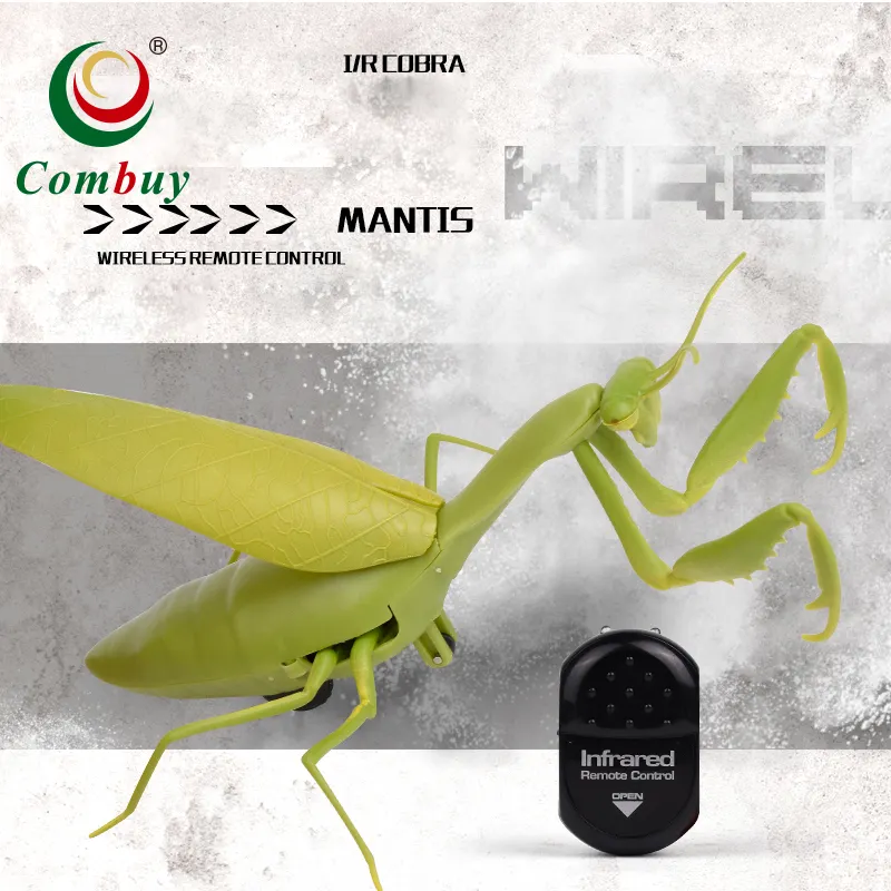 Correr mantis realista infravermelho rc animal de brinquedo de plástico