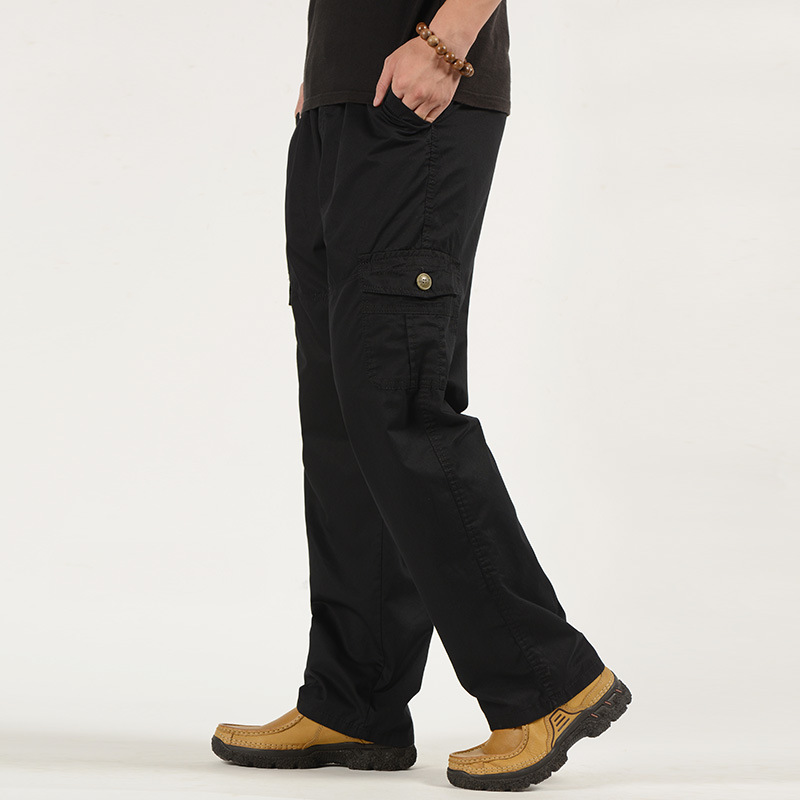 Pantalon de travail décontracté noir