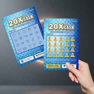 Scratch Game Tickets with Dual <strong>Verification</strong> QR <strong>Code</strong> Serial Number Anti Fraud System - Product Image 1