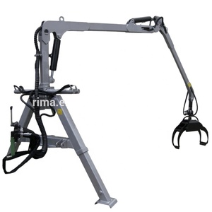 Grúa de madera con remolque, máquina forestal, cargador de troncos, equipo de registro, camión de pinza, pinza de arrastre de madera, grappler de troncos - Product Image 3