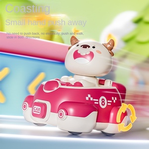 子供の漫画Qペット弾丸車楽しいスライディングおもちゃ男の子女の子卸売プラスチック素材のための落下に強い変形